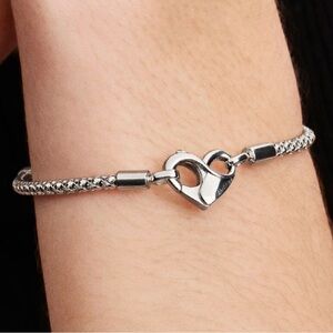 Pandora Silver Heart Infinity Bracelet